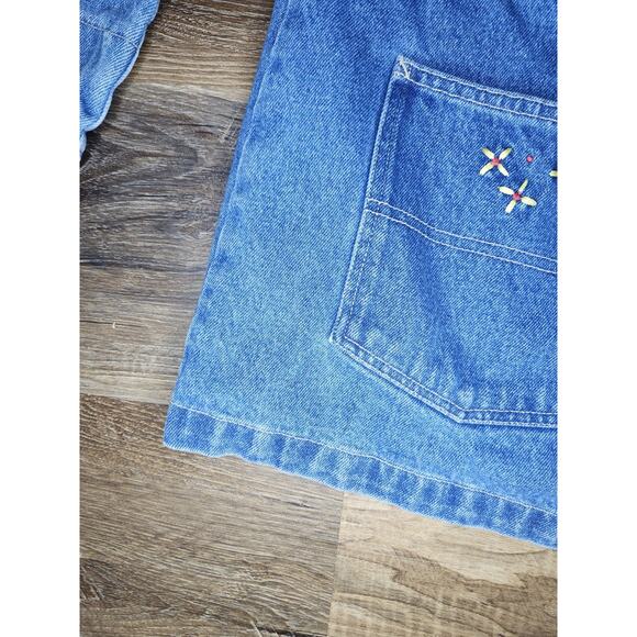 Vintage Disney Winnie the Pooh Embroidered Long Denim Jacket Women’s Size Large - Picture 2 of 16